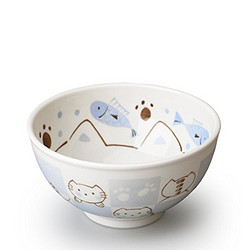 美浓烧 陶瓷碗碟 创意蓝猫系列 (蓝猫6.0英寸汤碗)