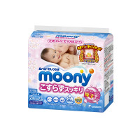 凑单品、限黑卡：moony 尤妮佳 婴儿超柔加厚水润湿巾 60抽*3包 *3件