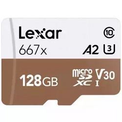 Lexar 雷克沙 667x microSDXC A2 UHS-I U3 TF存储卡