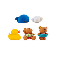 Hape 泰迪&朋友们戏水玩偶组 宝宝戏水洗澡玩具