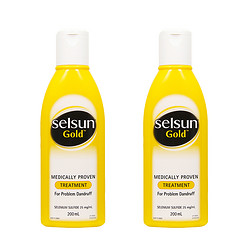 Selsun Gold 特效去屑洗发露（黄瓶）200ml*2瓶装 *2件