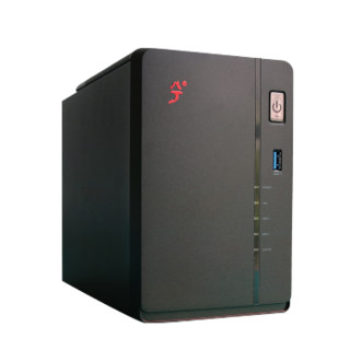 兮克 SK-TS5002D 网络存储 黑色 (28T、Intel、双盘NAS、2G)