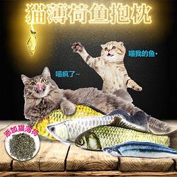 猫玩具鱼抱枕猫薄荷逗猫的玩具宠物毛绒仿真鱼猫咪玩具幼猫用品