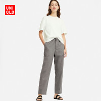 优衣库 UNIQLO 优衣库 女装 麻棉窄口裤 414522