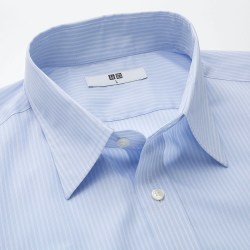 优衣库 0点：UNIQLO 优衣库 DRY EASY CARE条纹衬衫  414570