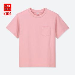 优衣库 童装/男童/女童 水洗圆领T恤(短袖) 414248 优衣库UNIQLO