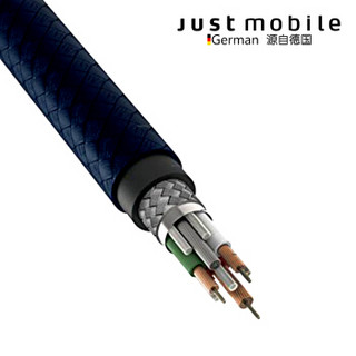 Just Mobile ZinCable 苹果数据线 (玫瑰金、1.5m、苹果Lightning、MFi认证)