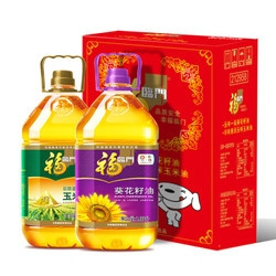 福临门 食用油品质套装  葵花籽油3.09L+玉米油3.09L *2件
