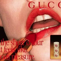 GUCCI 碎花金管口红