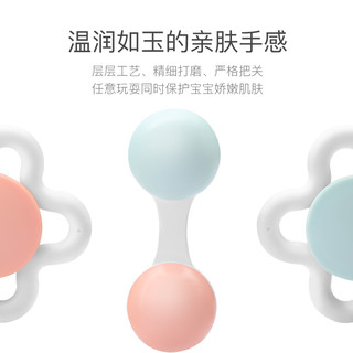 贝恩施 婴儿手摇铃牙胶玩具 0-3-6-12个月