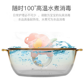 贝恩施 婴儿手摇铃牙胶玩具 0-3-6-12个月