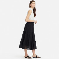 优衣库 UNIQLO/优衣库 层叠长裙 416219