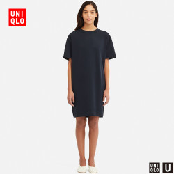 优衣库 UNIQLO 优衣库 U系列 414054 女士T恤式连衣裙
