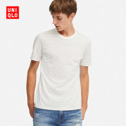 优衣库 0点：男装 SUPIMA COTTON条纹T恤(短袖) 417769 优衣库UNIQLO