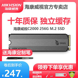 海康威视 C2000 256G SSD固态硬盘M.2 PCIe 2280 NVMe非 512g 1tb