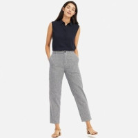 优衣库 UNIQLO 优衣库 415242 女士棉麻窄口裤