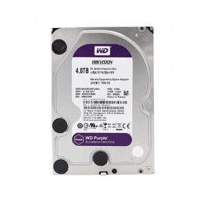 WD 西部数据 紫盘 SATA 64M 监控机械硬盘 4TB （WD40EJRX）