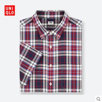 UNIQLO 优衣库 417829 男装格子短袖衬衫