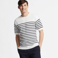 优衣库 UNIQLO 优衣库 417620 男士圆领短袖针织衫