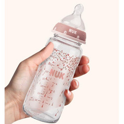 NUK 宝宝宽口径玻璃奶瓶 240毫升 *3件