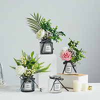 BOMAROLAN 堡玛罗兰  简约款  黑丝带玻璃花瓶  不含仿真花