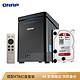 威联通（QNAP）TS-453Bmini 4G内存 四核处理器/直立/四盘位nas网络存储/磁盘阵列/私有云（含4T硬盘）