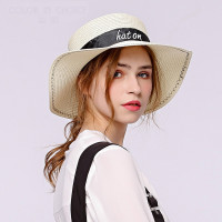 溢彩 女士夏季遮阳帽 草帽