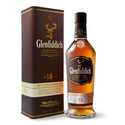 Glenfiddich 格兰菲迪 18年苏格兰达夫镇单一麦芽威士忌 700ml *2件