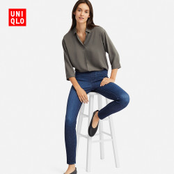 优衣库 UNIQLO 优衣库 415217 女装 高弹力牛仔紧身长裤