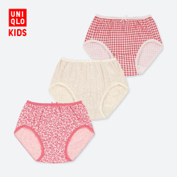 优衣库 童装/女童 短裤(3件装) 413900 优衣库UNIQLO