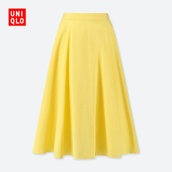 优衣库 UNIQLO 优衣库 泡泡纱大摆裙 416208