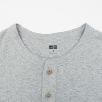 优衣库 男装 竹节纱亨利领T恤(短袖) 417624 优衣库UNIQLO