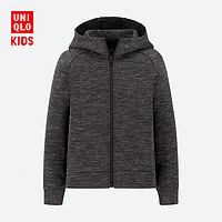 优衣库 0点:UNIQLO 优衣库 儿童弹力运动连帽外套 416724