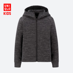 优衣库 0点：UNIQLO 优衣库 儿童弹力运动连帽外套 416724