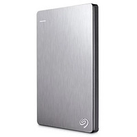 希捷（Seagate）USB3.0移动硬盘 Backup Plus睿品 金属外壳 轻薄便携 高速传输 银1T