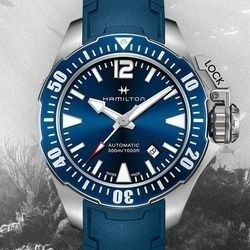  HAMILTON 汉米尔顿 Khaki Navy Frogman H77705345 男士机械腕表 