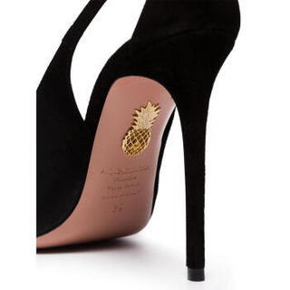 AQUAZZURA 女士 Deneuve蝴蝶结高跟鞋 黑色 39