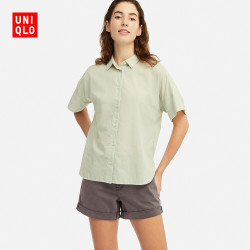 优衣库 女装 卷边彩色牛仔短裤(水洗产品) 415123 优衣库UNIQLO