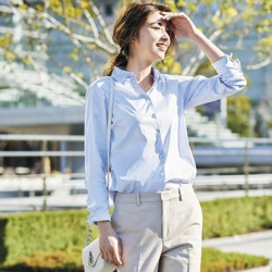 优衣库 UNIQLO 优衣库 414148  女士 SUPIMA COTTON弹力衬衫