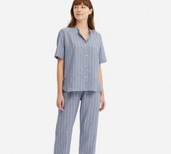 UNIQLO 优衣库 415382 女士棉麻混纺睡衣