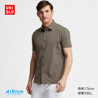 优衣库 男装 AIRism针织polo开衫(短袖) 414410 优衣库UNIQLO