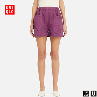 UNIQLO 优衣库 416282 女装 牛仔休闲短裤(水洗产品)  