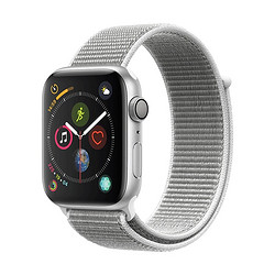 Apple 苹果 Apple Watch Series 4 智能手表 (银色铝金属、GPS、40mm、海贝色运动表带)