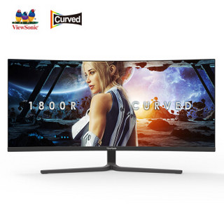 优派 显示器21:9 34英寸准4K超宽曲面带鱼屏FreeSync100hz电竞显示器 VX3479-2KPC