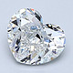 Blue Nile 1.00 克拉心形钻石（切工VG，成色F，净度VS1）