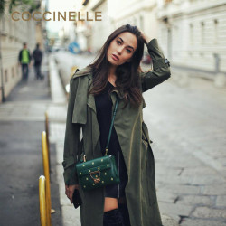宋芸桦同款 COCCINELLE/可奇奈尔ARLETTIS牛皮星星斜挎包女单肩包