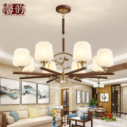 新中式吊灯中国风客厅复古创意高档大气大厅仿古禅意餐厅全铜吊灯