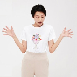 优衣库 0点：UNIQLO 优衣库 420387 女士印花T恤