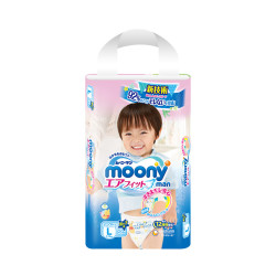 moony 尤妮佳 男婴拉拉裤 L44片 *2件