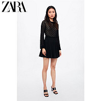 ZARA 新款 女装 小打褶迷你裙半身裙 04886260800